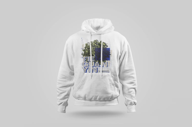 Hoodie — Floral Tie Guan Yin